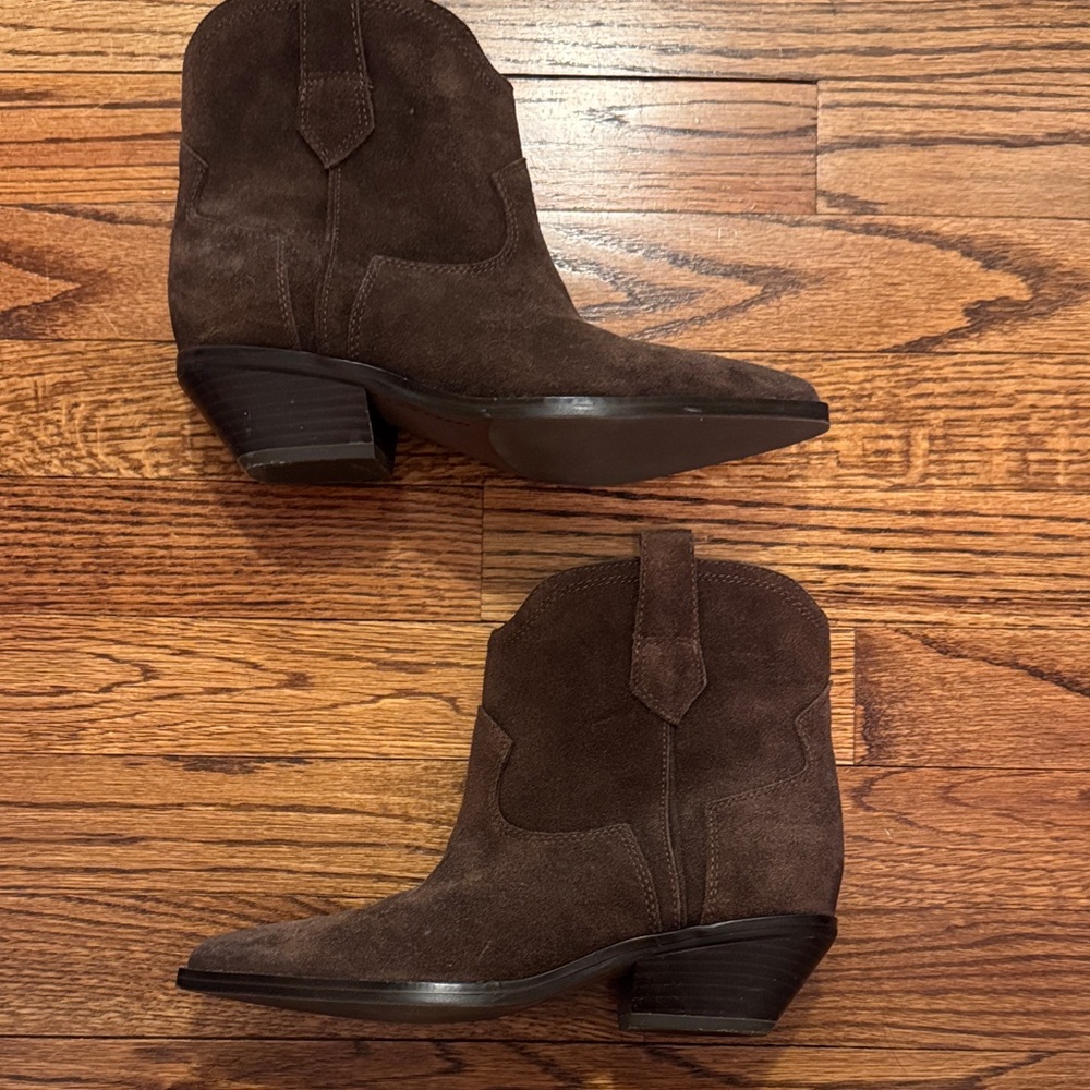 Nine West Brown Suede Ankle Bootie